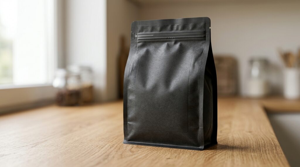 Embalagem de café private label, sem marca pronta para ser personalizada.