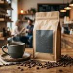 Café personalizado em embalagem de 500g usado como imagem de capa de artigo sobre café com marca própria.